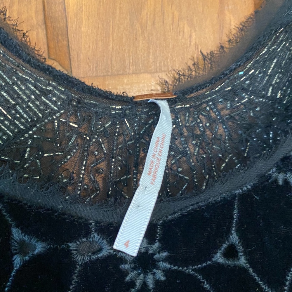 Free People Danced To Pieces Beaded Mini Dress 4 - Picture 14 of 14